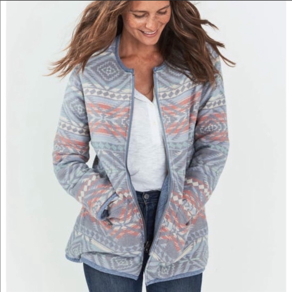 Faherty brand Cheyenne reversible jacket size S.